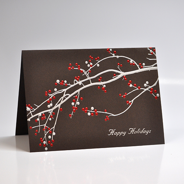foldover holiday greeting card print