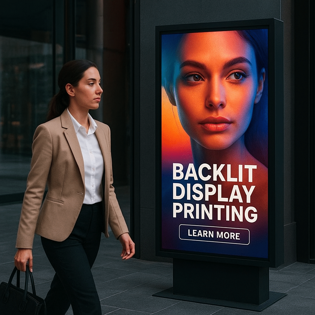 Vibrant Backlit Duratrans Print by Digital City Printing Duratrans backlit print showcasing vibrant color and high-resolution detail for NYC lightbox displays