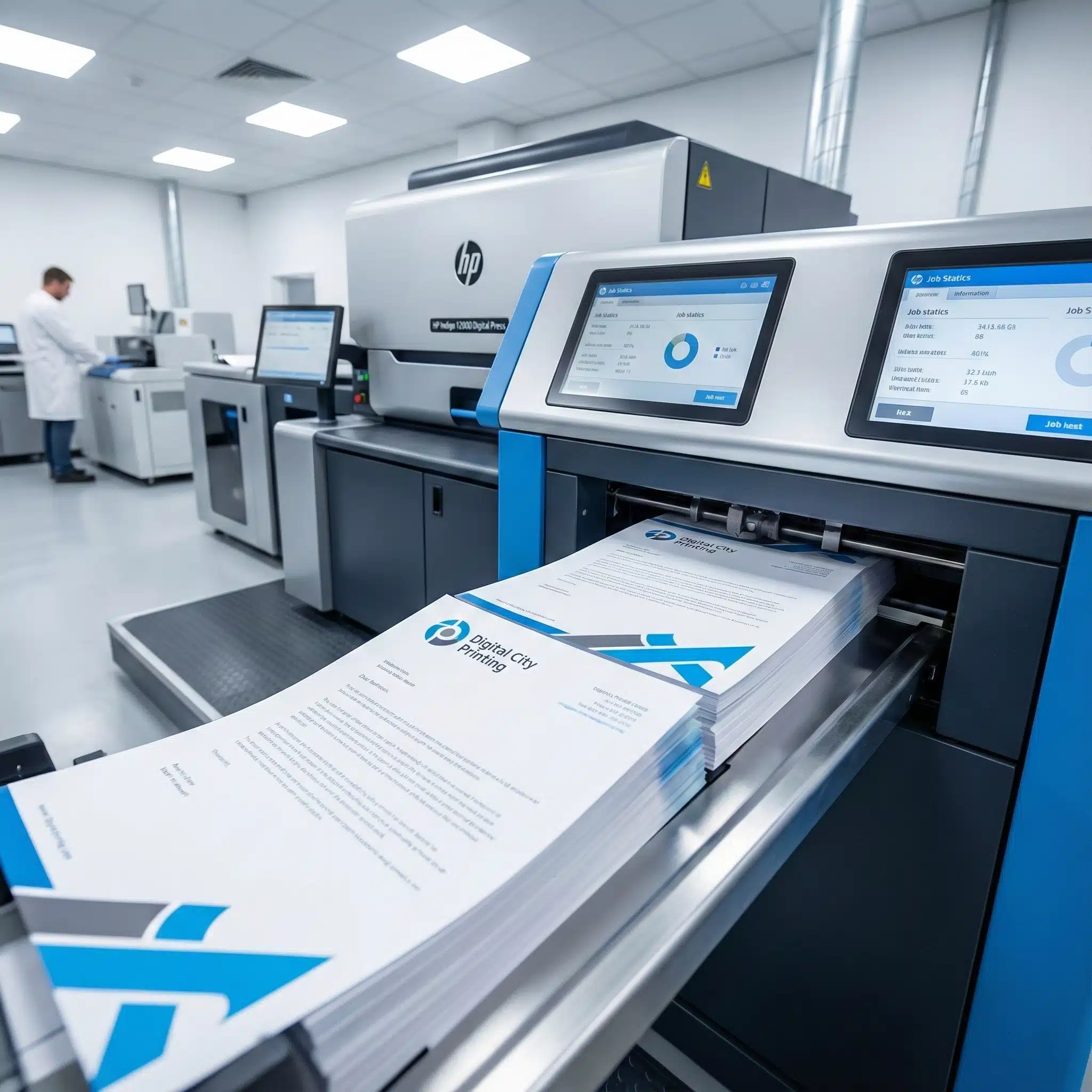 HP Indigo Digital Stationery Printing HP Indigo digital press printing custom stationery