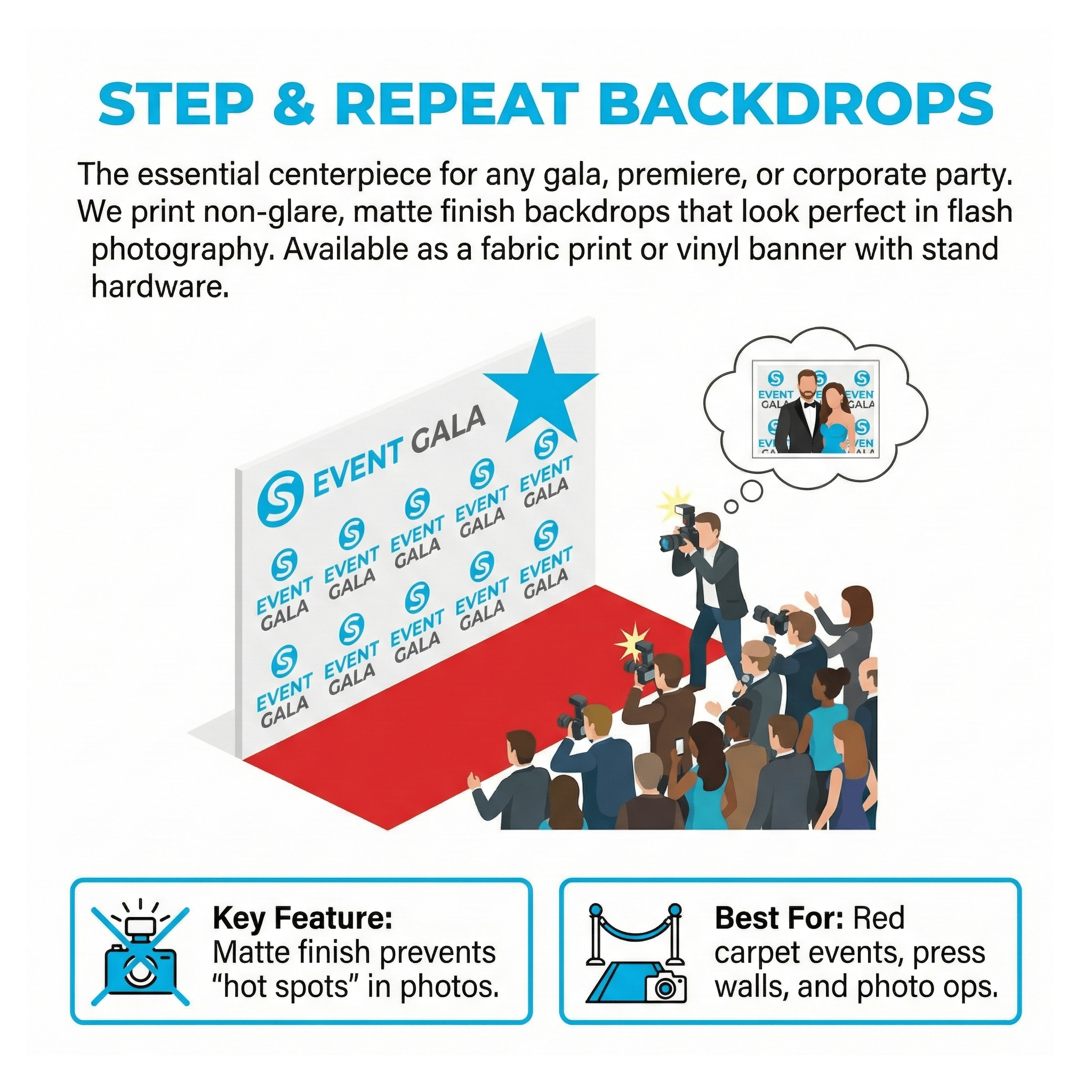 Step & Repeat Backdrops Step & Repeat Backdrops