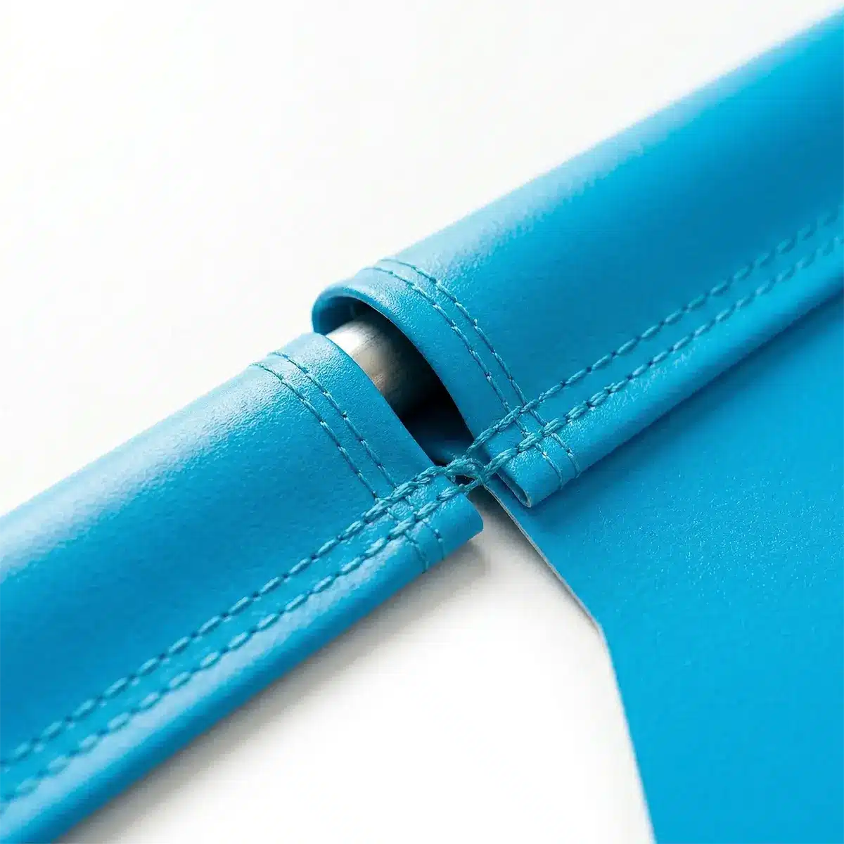 Reinforced Pole Pocket Reinforced double-stitched pole pocket on a custom vinyl street banner