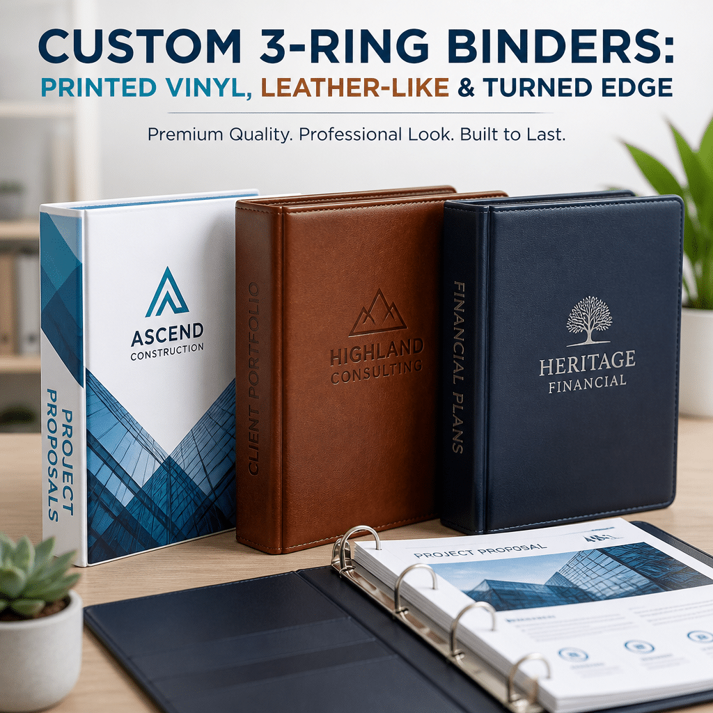 Custom 3-Ring Binders: Styles & Sizes custom 3 ring binders custom binders custom printed binders personalized 3 ring binderscustom ring binders custom presentatio